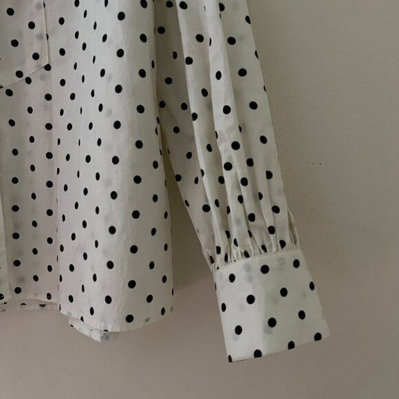 Dotted Buttoned Blouse (Studio Clip, Japan) - Picture 3 of 7